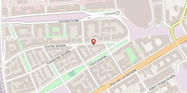 Karte der Umgebung von Kölner Str. 7, 60327 Frankfurt