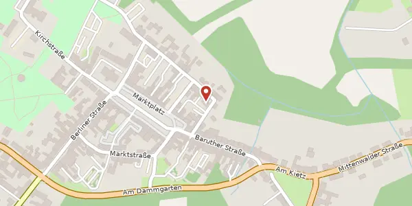 Karte der Umgebung von Fischerstraße 6, 15806 Zossen