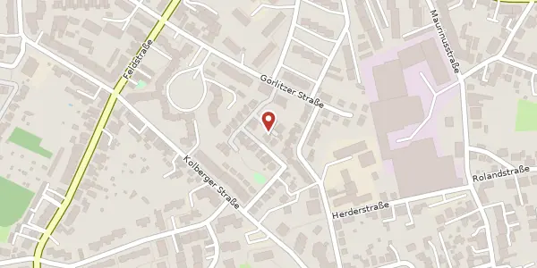 Karte der Umgebung von Pyritzer Str. 9, 51381 Leverkusen