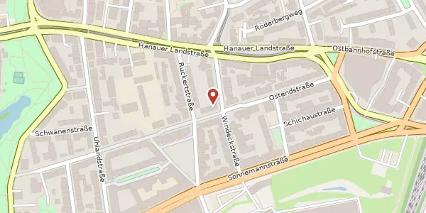 Karte der Umgebung von Ostendstr. 53, 60314 Frankfurt