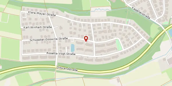 Karte der Umgebung von Schwester-Goswina-Str. 48, 55294 Bodenheim