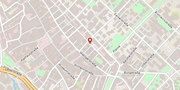 Karte der Umgebung von Mauerstraße 36, 72764 Reutlingen