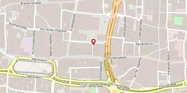 Karte der Umgebung von Kreuzgasse 2-4, 50667 Köln