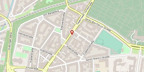 Karte der Umgebung von Tegernseer Landstr. 23, 81541 München