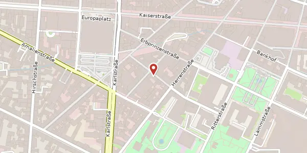 Karte der Umgebung von Blumenstr. 19, 76133 Karlsruhe