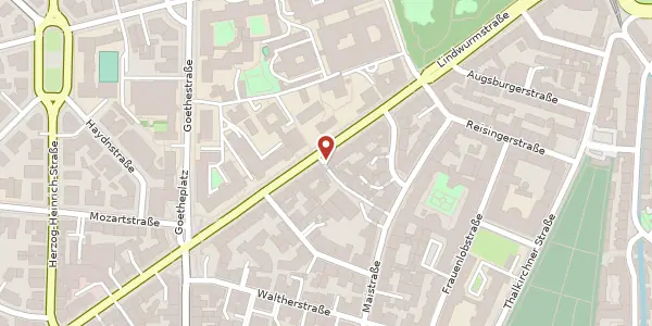 Karte der Umgebung von Lindwurmstr. 41, 80337 München