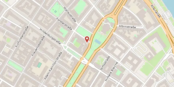 Karte der Umgebung von Kaiserstraße 45, 55116 Mainz