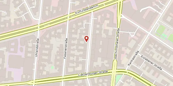 Karte der Umgebung von Meinekestraße 5, 10719 Berlin