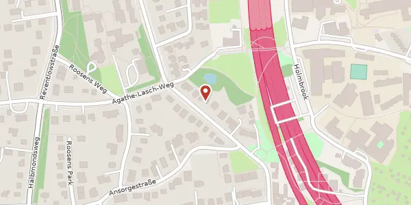 Karte der Umgebung von Emkendorfstraße 12, 22605 Hamburg
