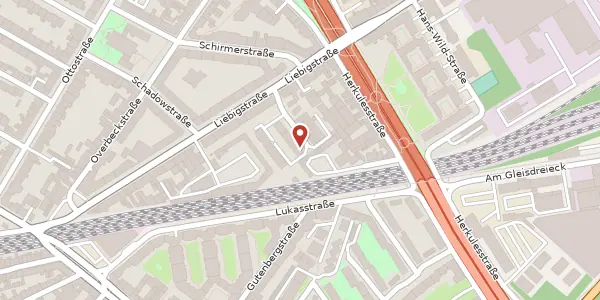Karte der Umgebung von Fritz-Voigt Str. 6, 50823 Köln