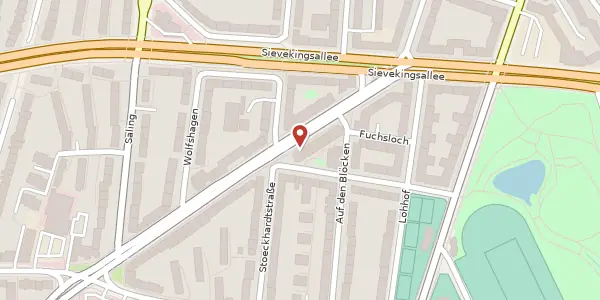 Karte der Umgebung von Sievekingdamm 70, 20535 Hamburg