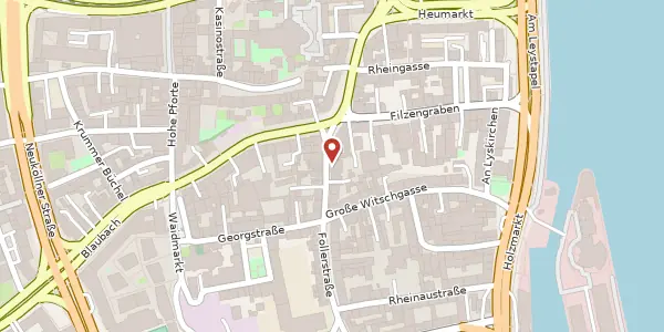 Karte der Umgebung von Mathiasstr. 16, 50676 Köln