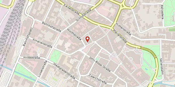 Karte der Umgebung von Friedrichsplatz 7, 76646 Bruchsal