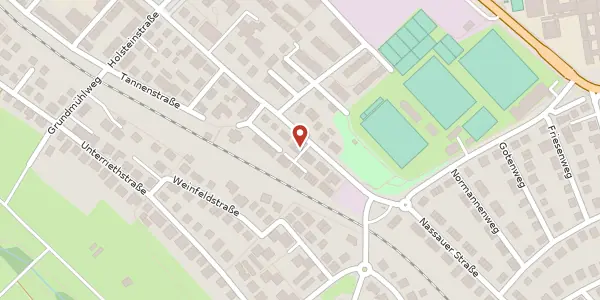 Karte der Umgebung von Waldstr. 12, 65187 Wiesbaden
