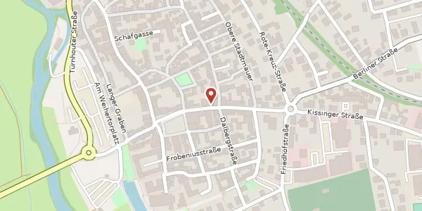 Karte der Umgebung von Kissinger Str. 17, 97762 Hammelburg