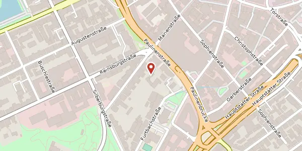 Karte der Umgebung von Marienstraße 27, 70178 Stuttgart