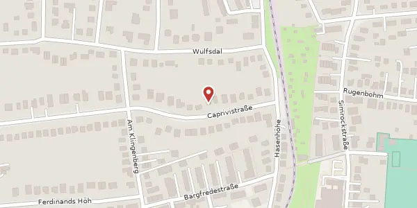 Karte der Umgebung von Caprivistrasse 47, 22587 Hamburg