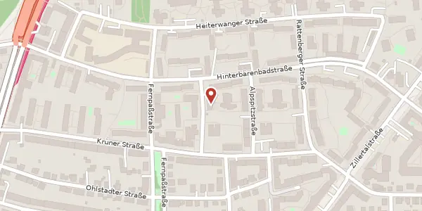 Karte der Umgebung von Badgasteiner Str. 3, 81373 München