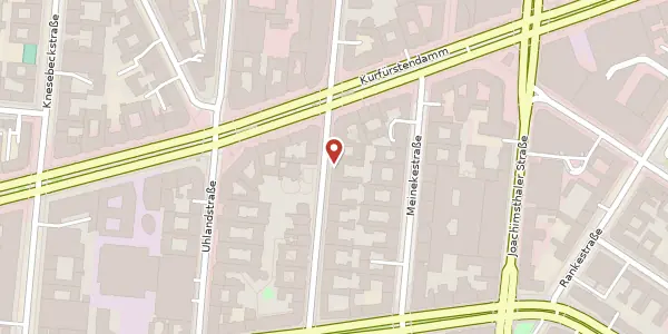 Karte der Umgebung von Fasanenstraße 73, 10719 Berlin