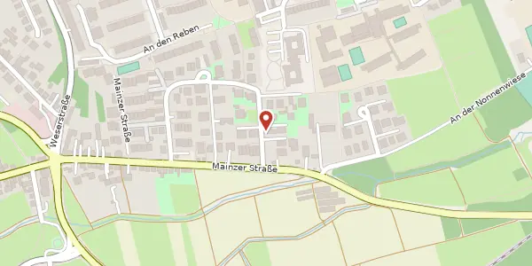 Karte der Umgebung von Mainzer Straße 174 a, 55124 Mainz