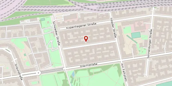 Karte der Umgebung von Korsörer Straße 8, 10437 Berlin