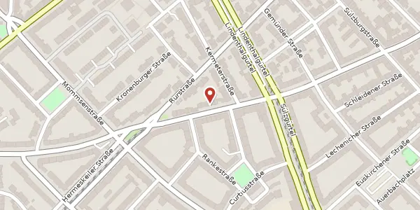 Karte der Umgebung von Zülpicher Str. 354, 50935 Köln