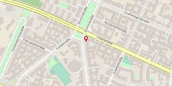 Karte der Umgebung von Fichtestraße 34, 10967 Berlin