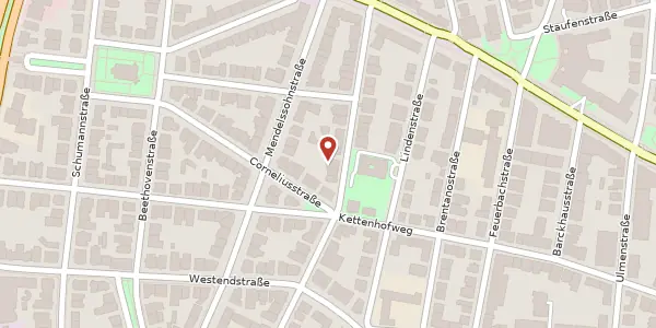 Karte der Umgebung von Arndtstr. 31, 60325 Frankfurt
