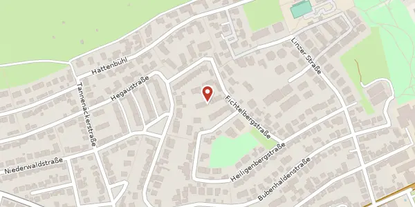 Karte der Umgebung von Fichtelbergstraße 29, 70469 Stuttgart