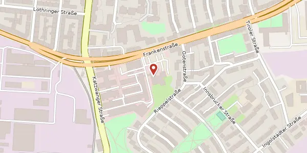 Karte der Umgebung von Frankenstr. 160, 90461 Nürnberg