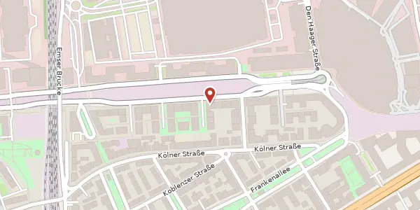 Karte der Umgebung von Europa-Allee 39, 60327 Frankfurt