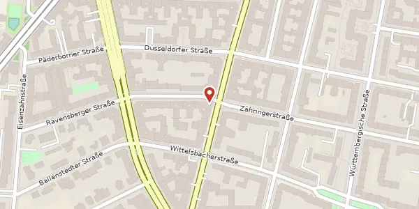 Karte der Umgebung von Konstanzer Straße 10, 10707 Berlin