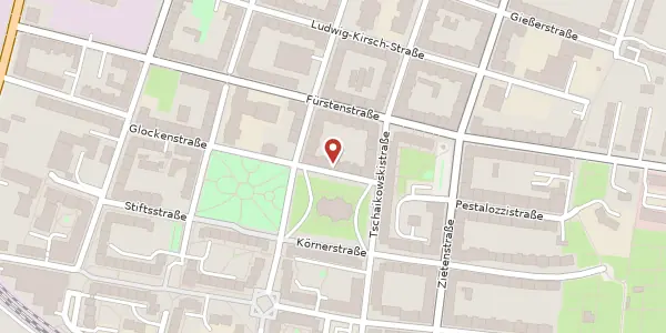 Karte der Umgebung von Pestalozzistraße 3, 09130 Chemnitz