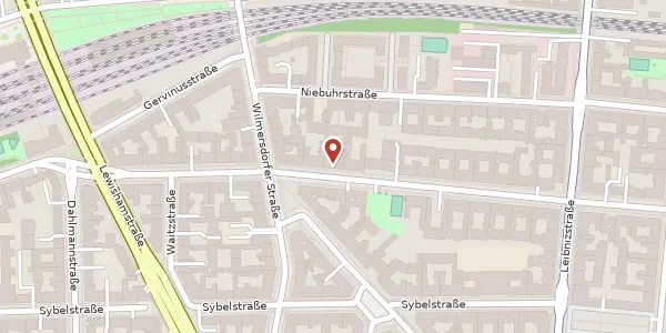 Karte der Umgebung von Mommsenstraße 27, 10629 Berlin