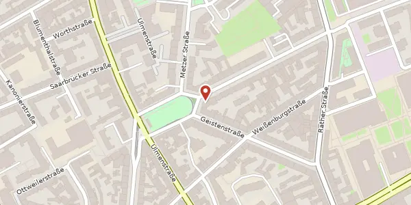 Karte der Umgebung von Spichernstr. 15, 40476 Düsseldorf