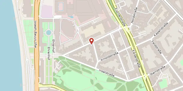 Karte der Umgebung von Schäferstr. 16, 40479 Düsseldorf