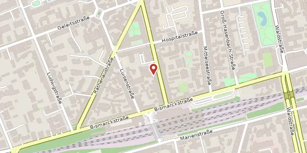 Karte der Umgebung von Kaiserstr. 10, 63065 Offenbach