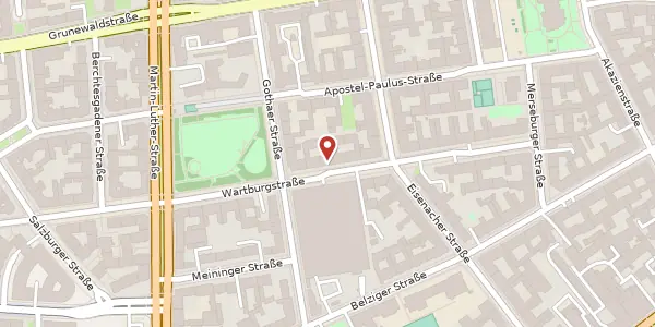 Karte der Umgebung von Wartburgstraße 11, 10823 Berlin