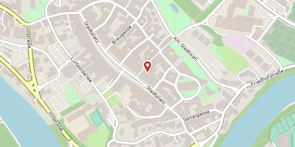 Karte der Umgebung von Stadtplatz 53, 84453 Mühldorf