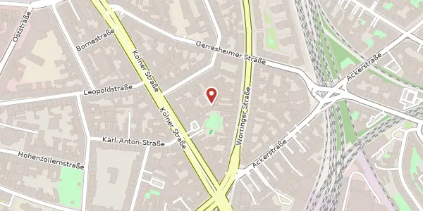 Karte der Umgebung von Schützenstr. 56d, 40211 Düsseldorf