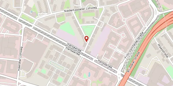 Karte der Umgebung von Amboßstr. 3, 40547 Düsseldorf
