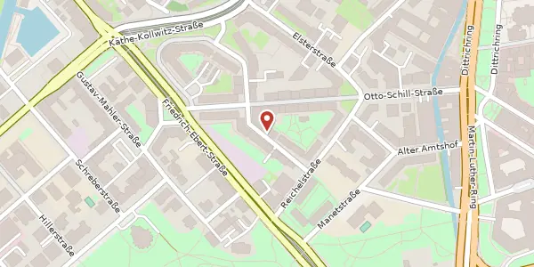 Karte der Umgebung von Max-Beckmann-Straße 10, 04109 Leipzig