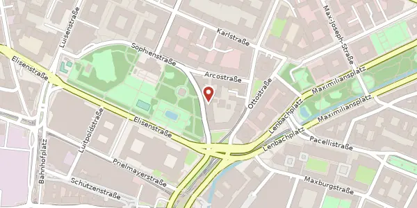 Karte der Umgebung von Sophienstr. 2, 80333 München