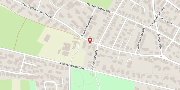 Karte der Umgebung von Heuchelheimer Str. 45, 61350 Bad Homburg