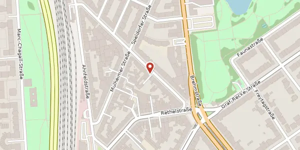 Karte der Umgebung von Weseler Str. 47, 40239 Düsseldorf