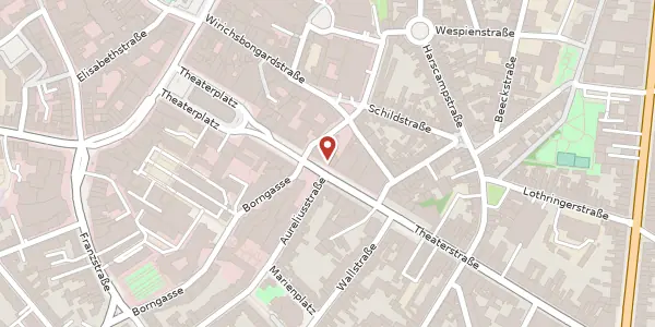 Karte der Umgebung von Theaterstr. 15, 52062 Aachen