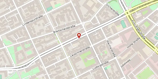 Karte der Umgebung von Schloßstraße 65, 70176 Stuttgart