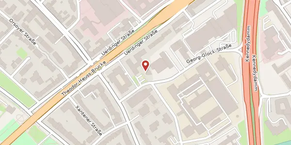 Karte der Umgebung von Georg-Glock-Str. 8, 40474 Düsseldorf