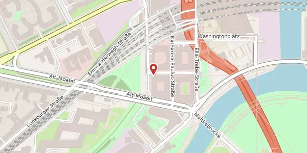 Karte der Umgebung von Bertha-Benz-Straße 5, 10557 Berlin