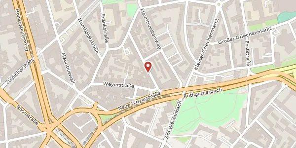 Karte der Umgebung von Große Telegraphenstraße 9-11, 50676 Köln